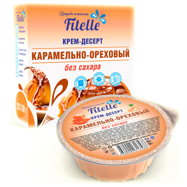 Крем-десерт Карамельно-ореховый, 100 гр